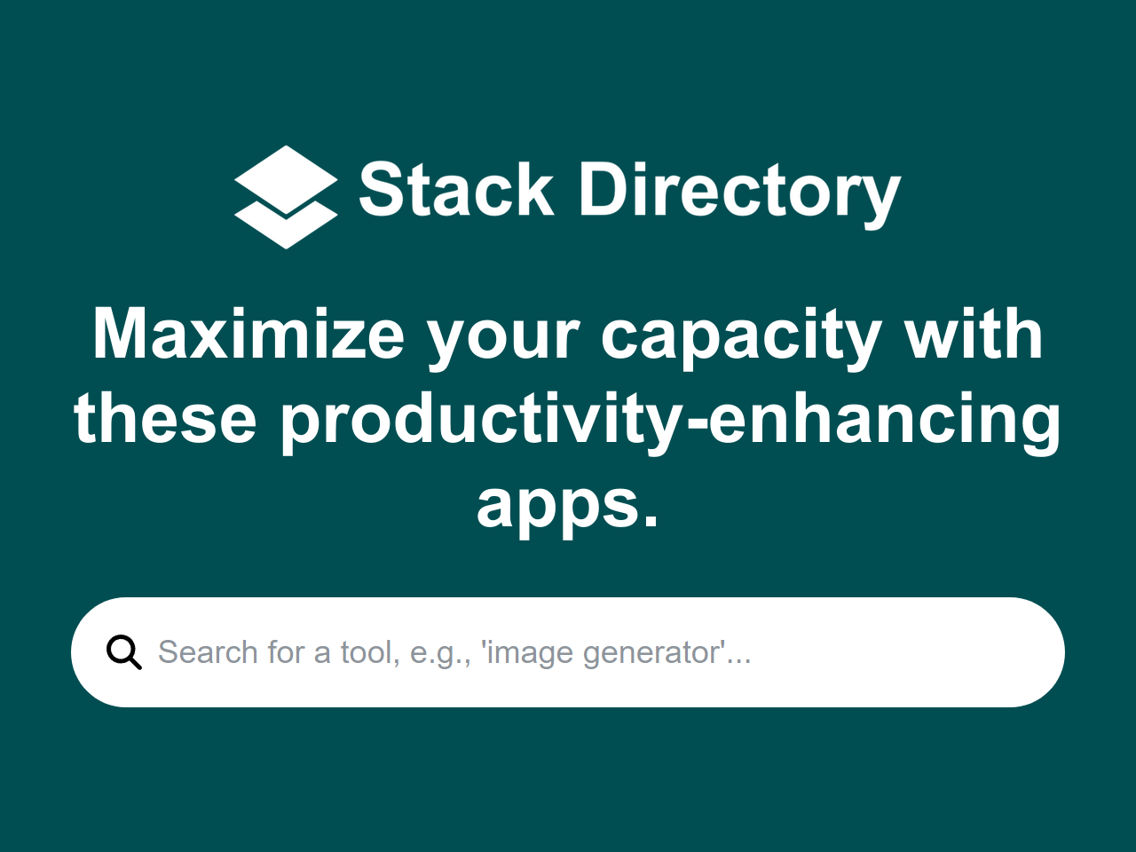 Stack Directory · Maximize your capacity with productivity-enhancing ...